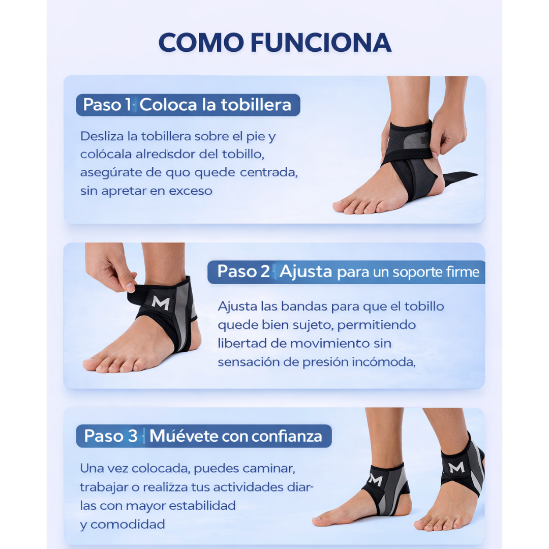 Tobillera Deportiva MoviFlex — Máxima estabilidad en cada Paso